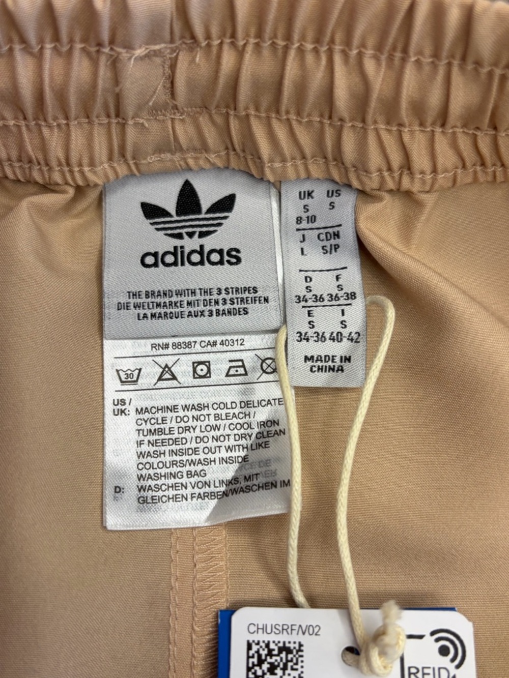 NWT Adidas Beige Drawstring Pocket Skirt - Picture 6 of 6